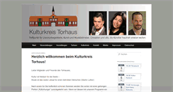 Desktop Screenshot of kulturkreis-torhaus.de